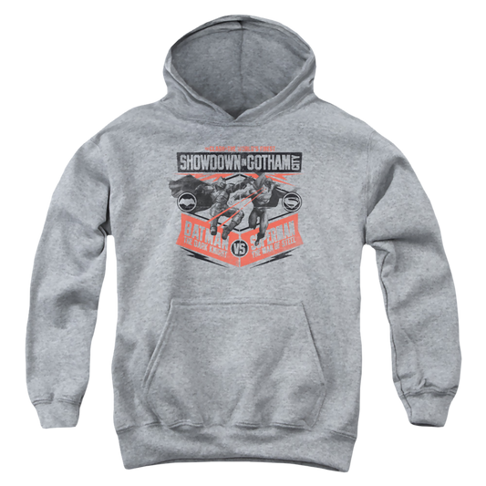 Batman v Superman Showdown In Gotham - Youth Hoodie
