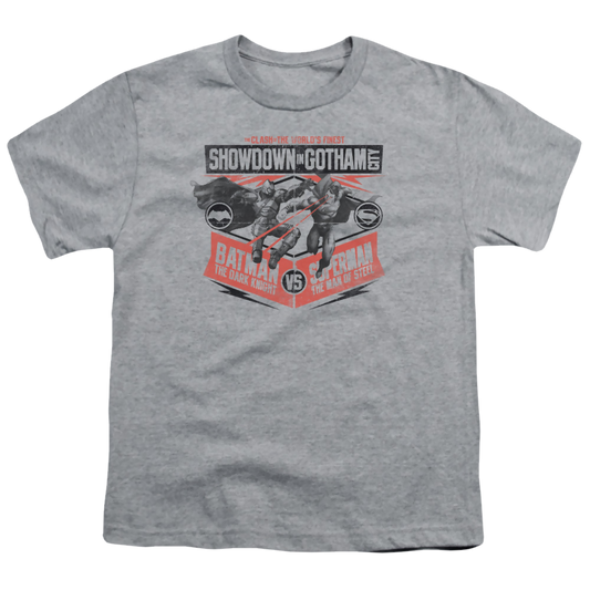 Batman v Superman Showdown In Gotham - Youth T-Shirt Style001