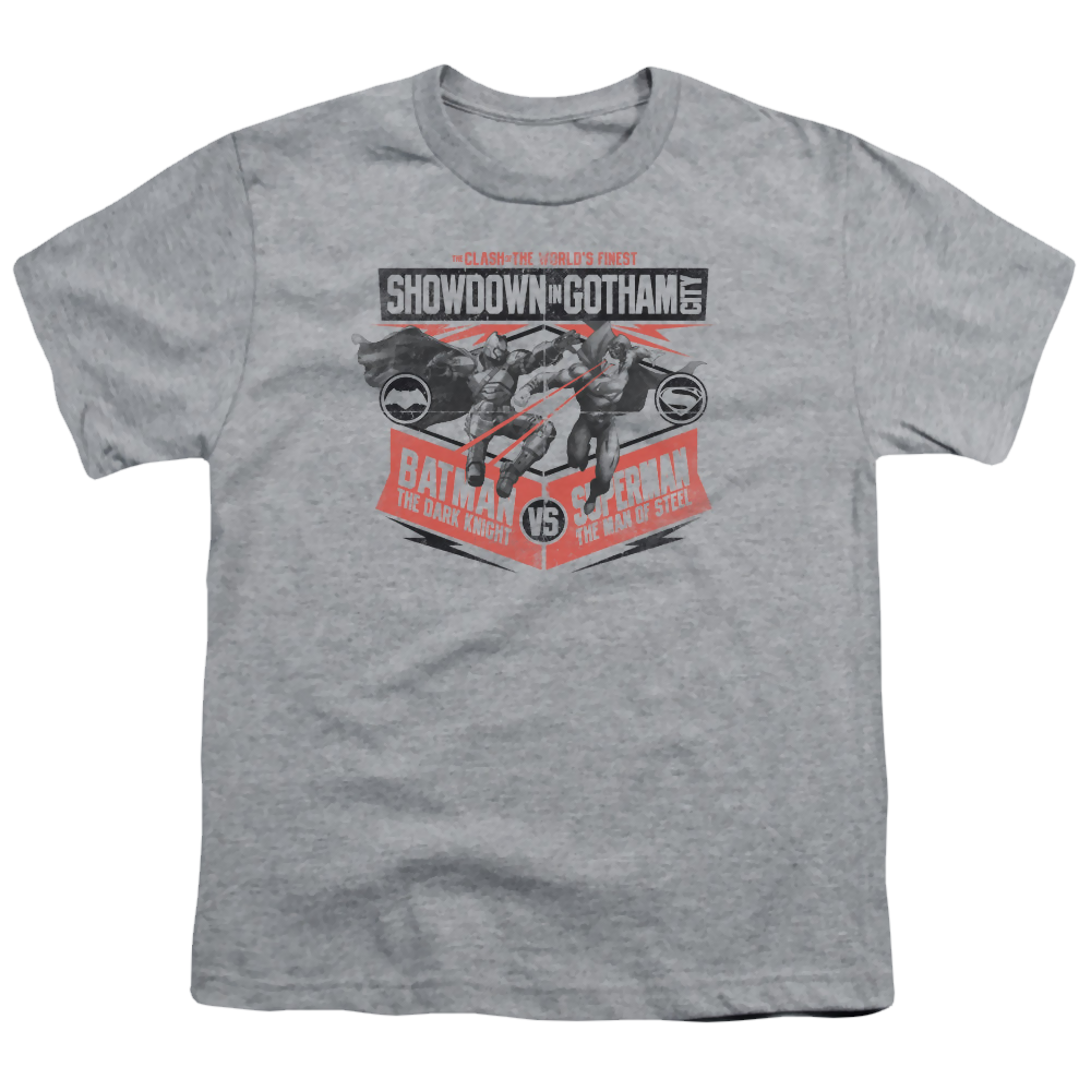 Batman v Superman Showdown In Gotham - Youth T-Shirt