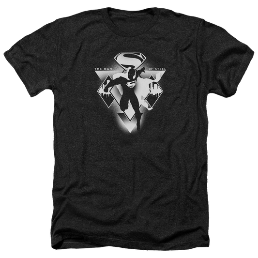Batman v Superman Triple Diamond - Men's Heather T-Shirt
