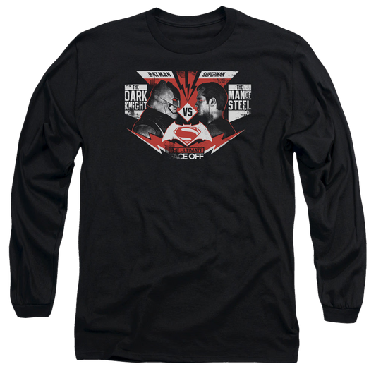 Batman v Superman Ultimate Face Off - Men's Long Sleeve T-Shirt Style001