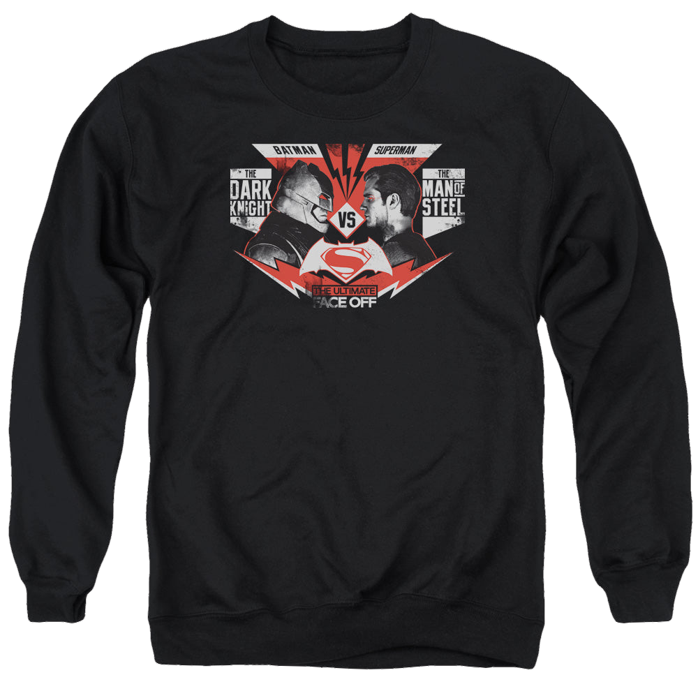 Batman v Superman Ultimate Face Off - Men's Crewneck Sweatshirt Style001