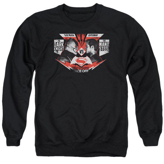 Batman v Superman Ultimate Face Off - Men's Crewneck Sweatshirt