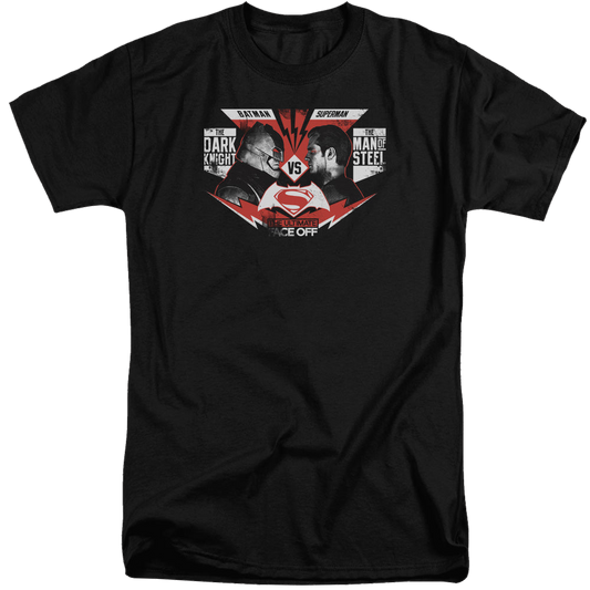 Batman v Superman Ultimate Face Off - Men's Tall Fit T-Shirt