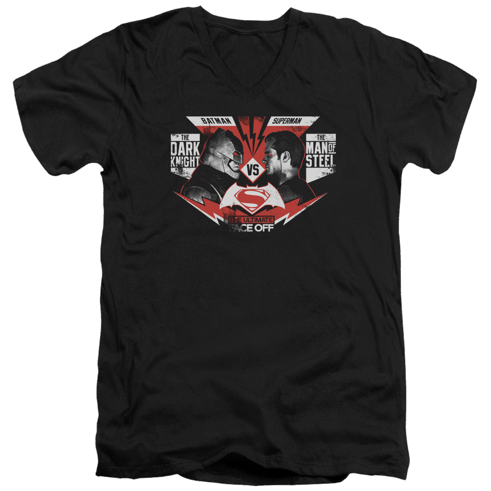 Batman v Superman Ultimate Face Off - Men's V-Neck T-Shirt