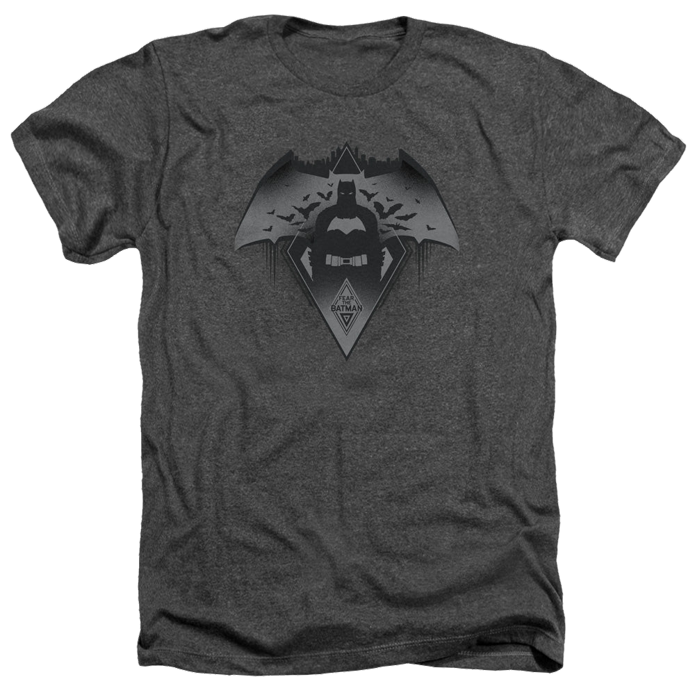 Batman v Superman Fear - Men's Heather T-Shirt Style001