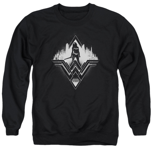 Batman v Superman City Warrior - Men's Crewneck Sweatshirt Style001