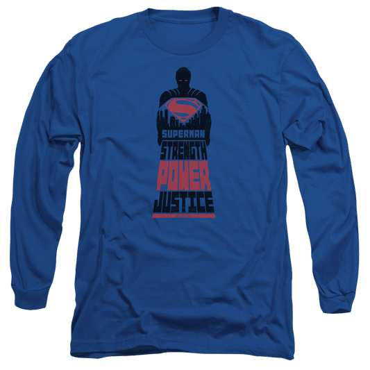 Batman v Superman Super Justice - Men's Long Sleeve T-Shirt Style001