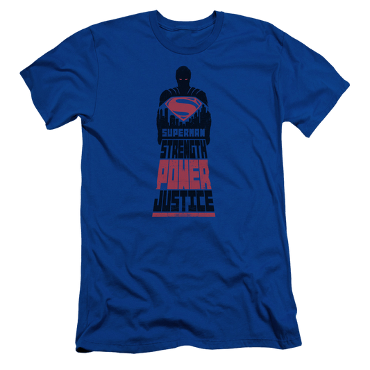 Batman v Superman Super Justice - Men's Slim Fit T-Shirt Style001