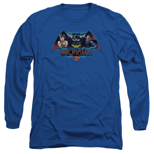 Batman v Superman Together We Fight - Men's Long Sleeve T-Shirt