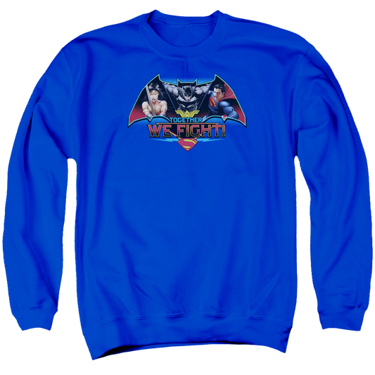 Batman v Superman Together We Fight - Men's Crewneck Sweatshirt