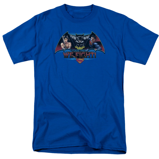 Batman v Superman Together We Fight - Men's Regular Fit T-Shirt Style001