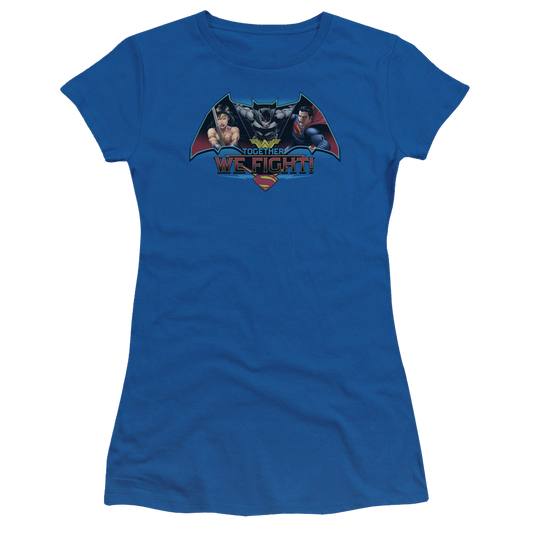 Batman v Superman Together We Fight - Juniors T-Shirt Style001