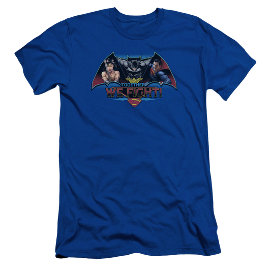 Batman v Superman Together We Fight - Men's Slim Fit T-Shirt
