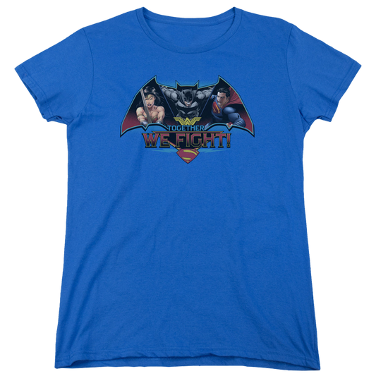 Batman v Superman Together We Fight - Women's T-Shirt