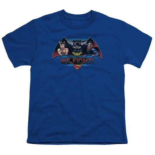 Batman v Superman Together We Fight - Youth T-Shirt Style001