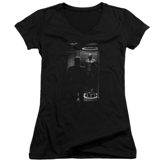 Batman v Superman Suit Up - Juniors V-Neck T-Shirt Style001
