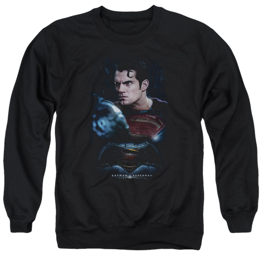 Batman v Superman Super Angry - Men's Crewneck Sweatshirt Style001
