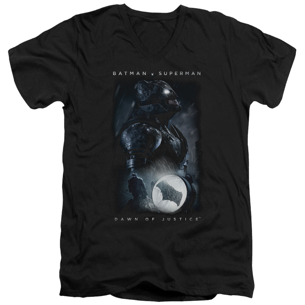 Batman v Superman Signal - Men's V-Neck T-Shirt Style001
