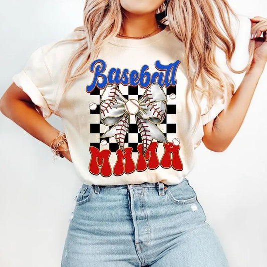 Baseball Mama tshirt-sweatshirt-hoodie, Game Day Baseball Coquette sweatshirt, Baseball Bow hoodie, Retro Baseball sweatshirt, Checker Baseball Mom tshirt, Girly Baseball T-shirt