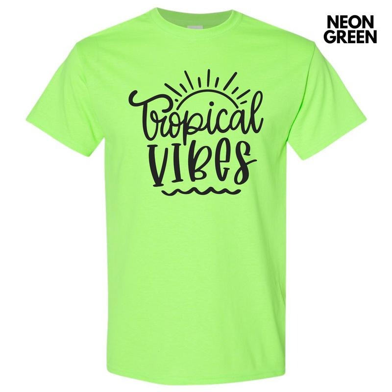 Basic Tropical Vibes Gildan Short Sleeve T-Shirt 'NLB'