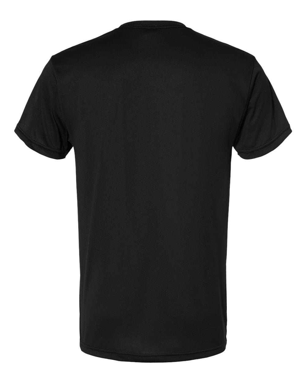 Black Left Chest Eagle, Globe, and Anchor Established Performance T-Shirt- Grey Logo