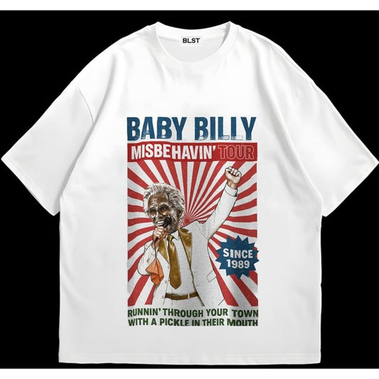 Bi'lly Baby Music Tour T-Shirt Sustainable Cotton Unisex Graphic Design