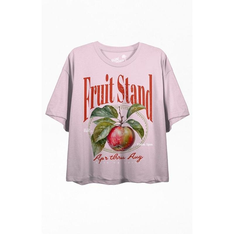 Bioworld Women's Sun Drenched Fruit Stand T-Shirt