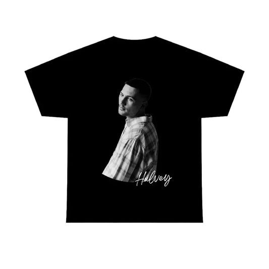 Black Hulveyyy Tour Tee, Rap Hip Hop Hulveyy Shirt Menswear Top