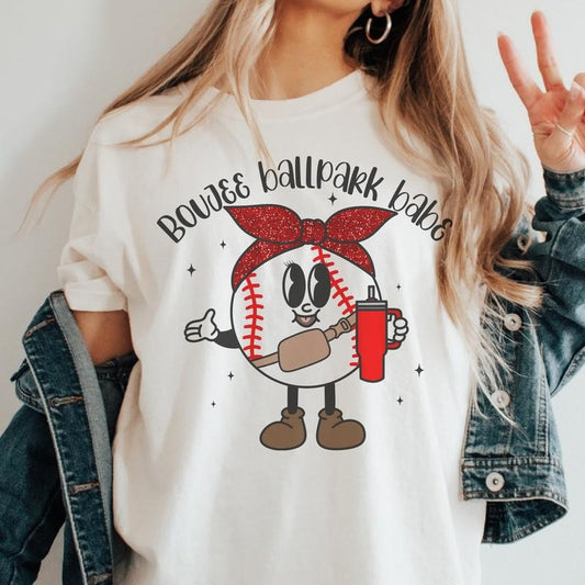 Boujee Baseball Babe Tshirt Womens Boujee Tee Baseball Babe T-Shirt Womens Boujee Top Casual Fit