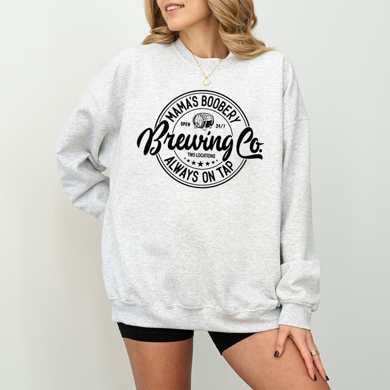 Breastfeeding Sweatshirt, Mamas Boobery Sweatshirt, Nursing Sweatshirt, New Mom Gift, Baby Shower Gift, Funny Mom Sweatshirt, Breastfeeding Gift