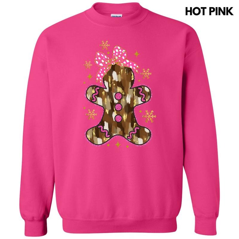 Brown Brushstroke Gingerbread Sweatshirt 'NLB'