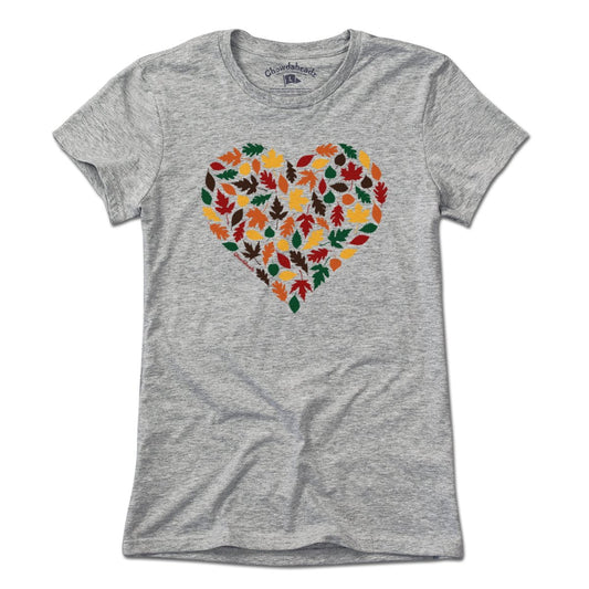 Fall Leaves Heart T-Shirt