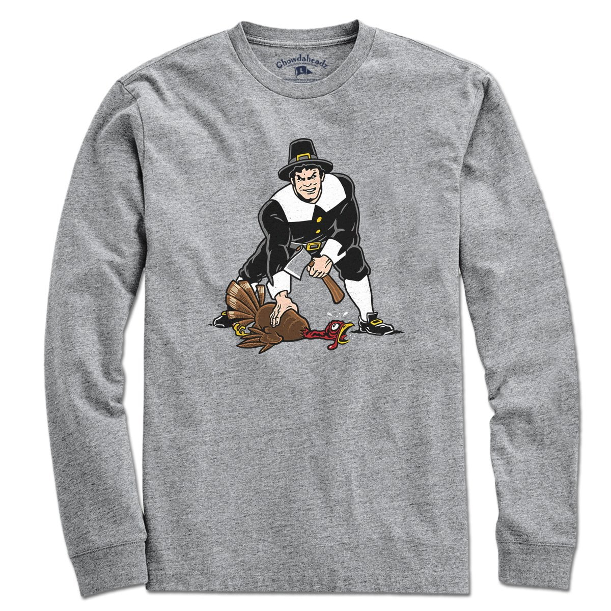 Three Point Stance Thanksgiving Pilgrim T-Shirt