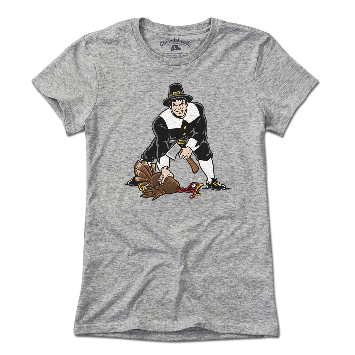 Three Point Stance Thanksgiving Pilgrim T-Shirt