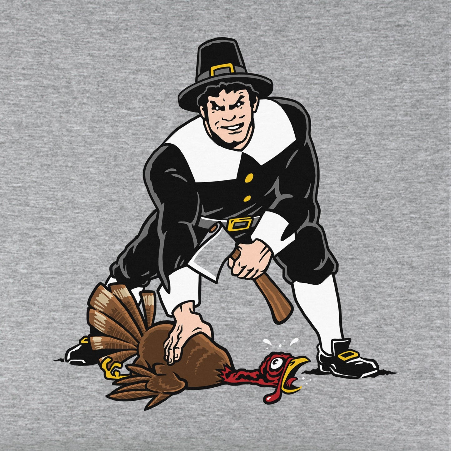 Three Point Stance Thanksgiving Pilgrim Youth T-Shirt