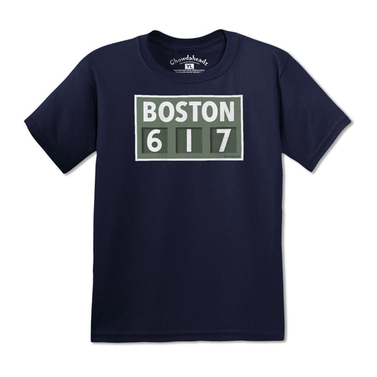 Boston 617 Scoreboard Youth T-Shirt