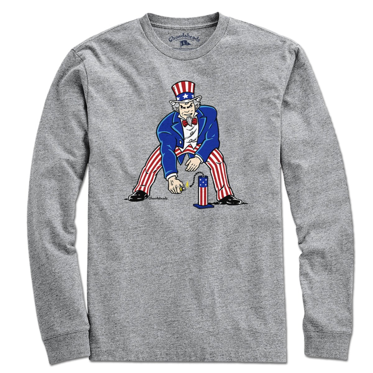 Three Point Stance Uncle Sam T-Shirt