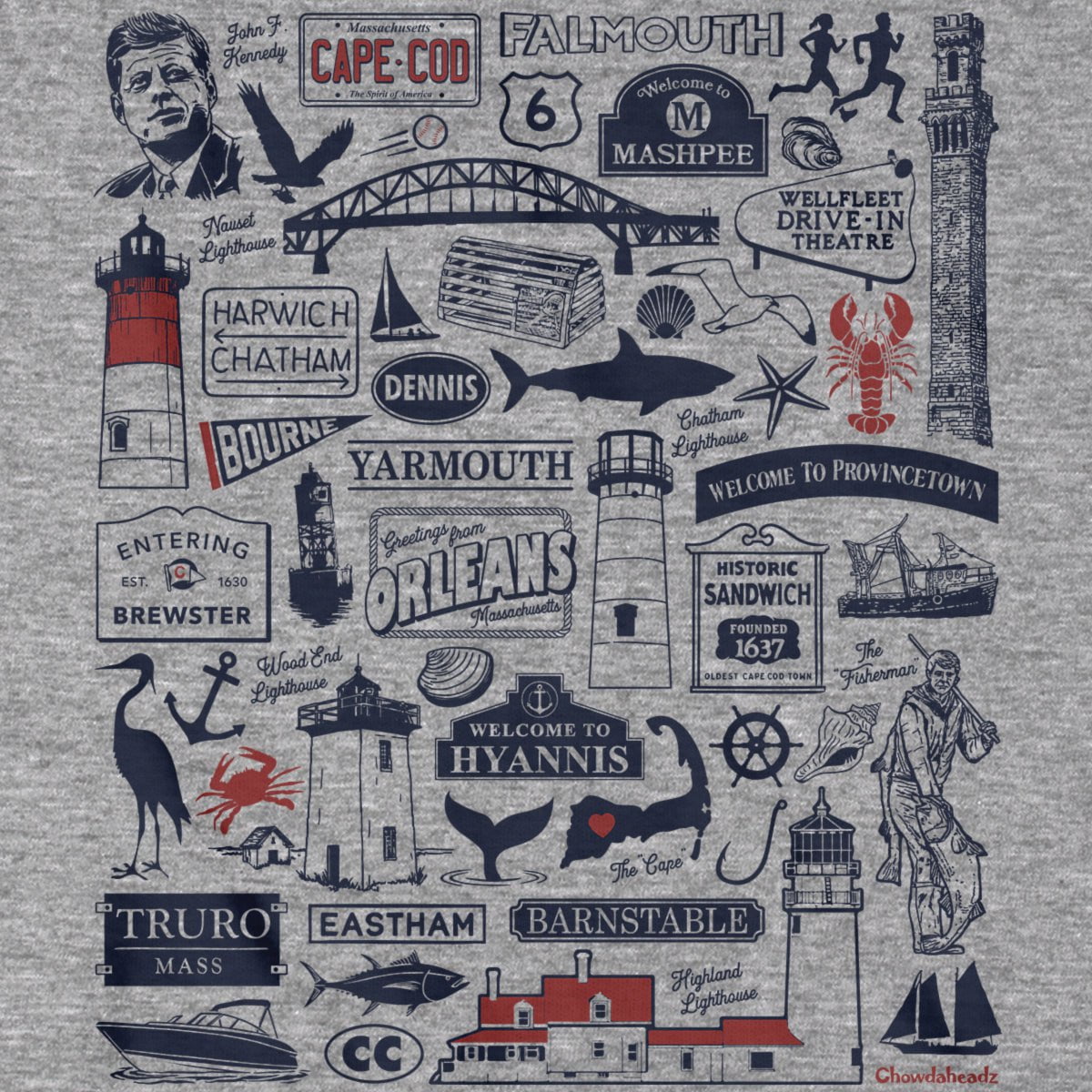 Cape Cod Tourist Attraction T-Shirt