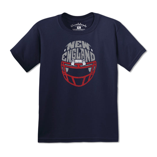 New England Football Helmet Youth T-Shirt