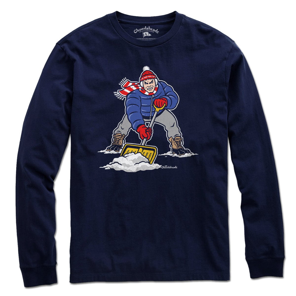 Three Point Stance Snow Shoveler T-Shirt
