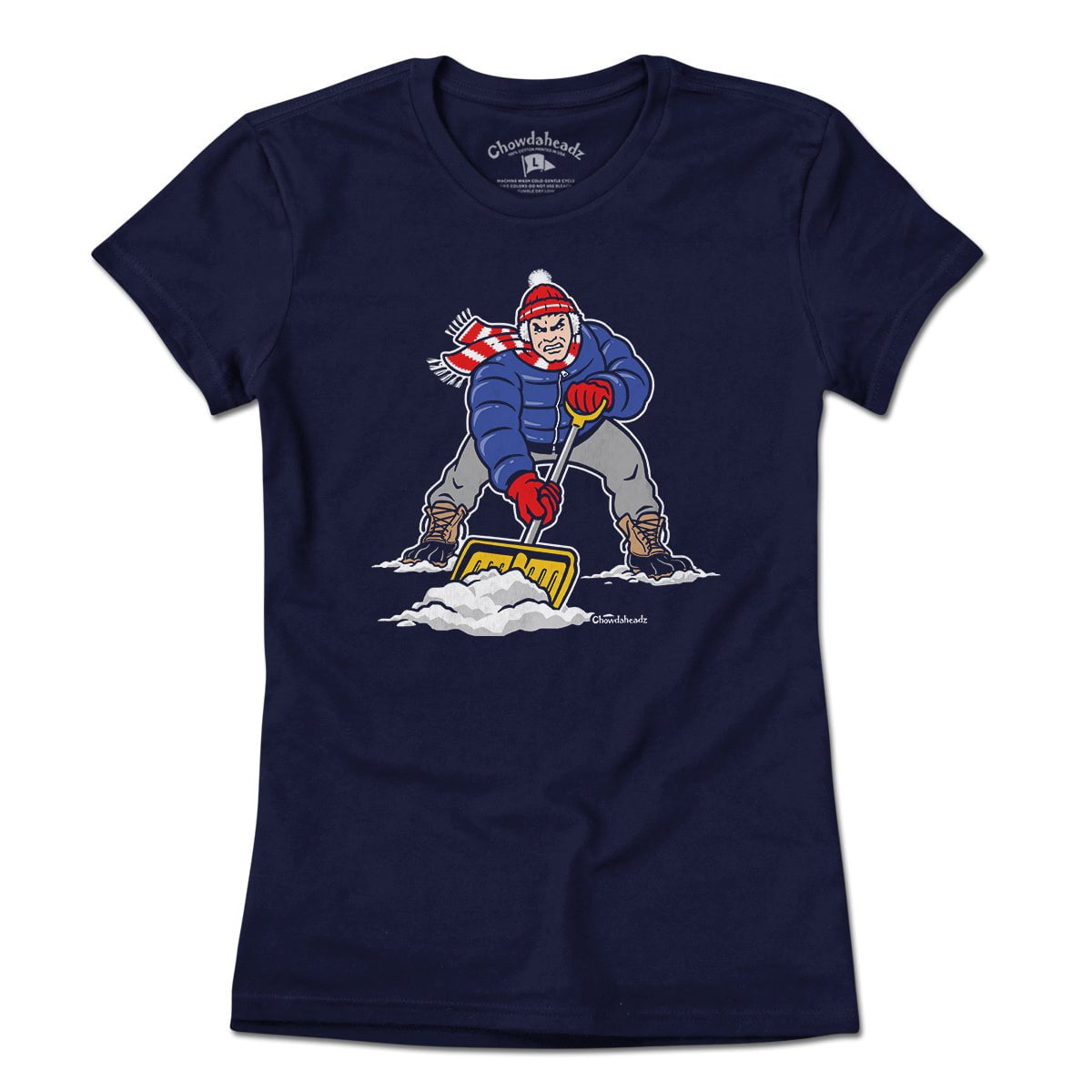 Three Point Stance Snow Shoveler T-Shirt