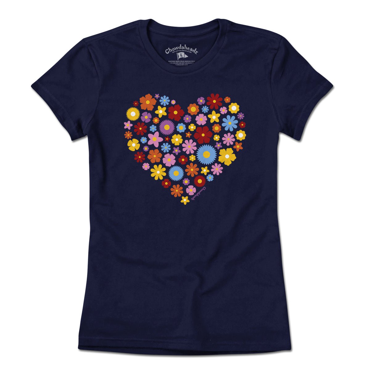 Spring Flowers Heart T-Shirt