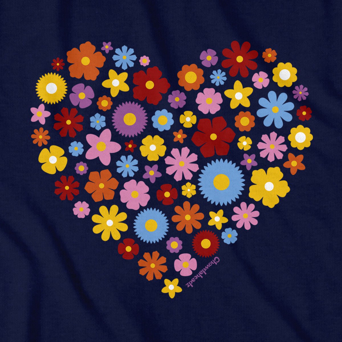 Spring Flowers Heart T-Shirt