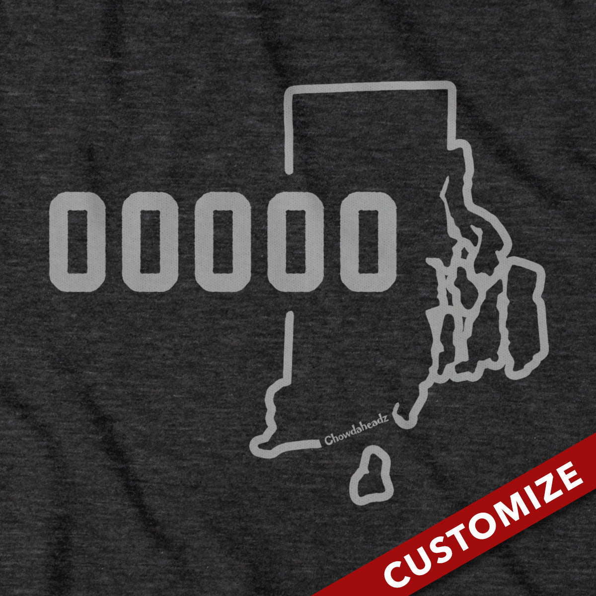 Custom Rhode Island Zip Code T-Shirt