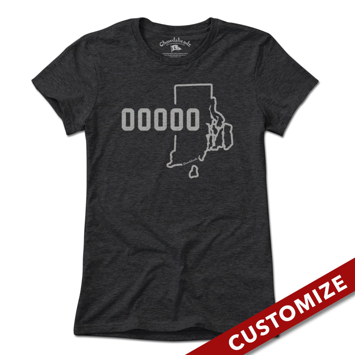Custom Rhode Island Zip Code T-Shirt
