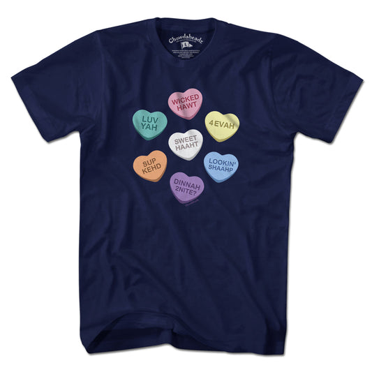 Boston Accent Candy Hearts T-Shirt