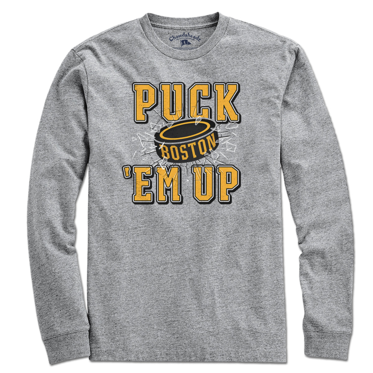 Puck 'Em Up Boston Hockey T-Shirt