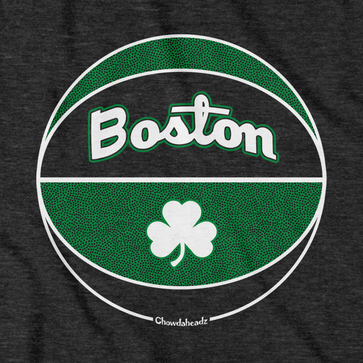 Boston Black And Green Basketball T-Shirt