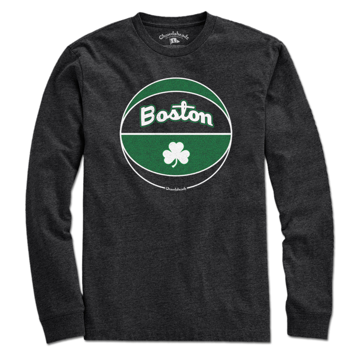 Boston Black And Green Basketball T-Shirt